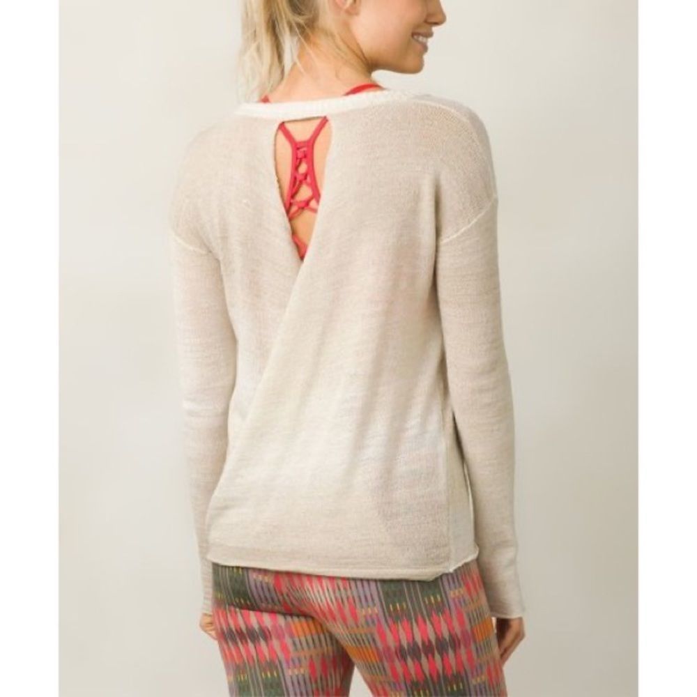 NWOT PrAna Nightingale Sweater in Stone - Picture 3 of 13